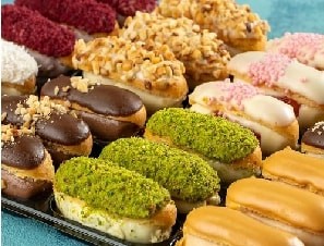 Çay Saati İçin İdeal 1 Kg Karışık Ekler pasta